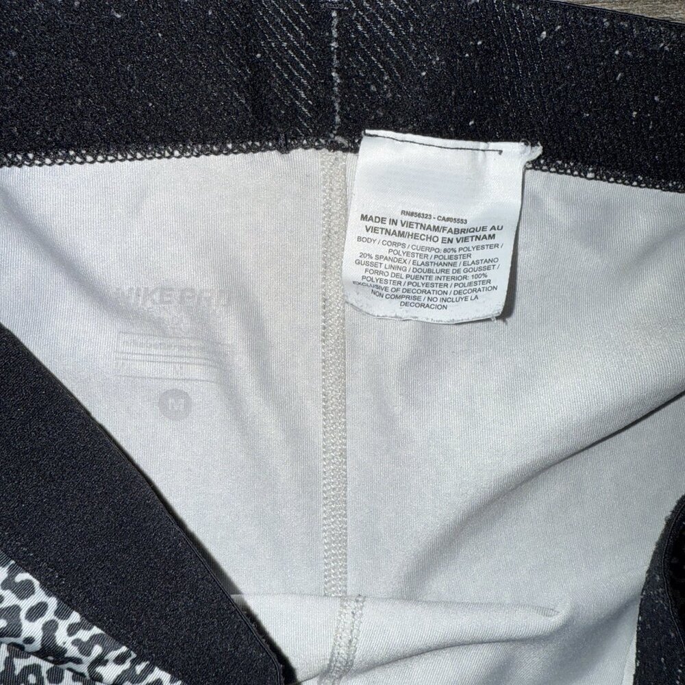Nike Pro Leggings Womens Medium Black White Compression Dri-Fit Activewear Gym - Picture 6 of 6